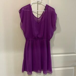 Fun purple mini dress